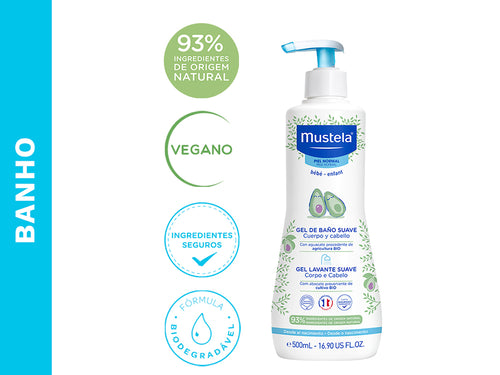 Gel Lavante Suave com Abacate Orgânico - Mustela Brasil - 3