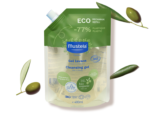Refil Gel Lavante BIO Orgânico Certificado - Mustela Brasil - 1