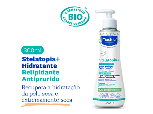 Stelatopia+ Hidratante Relipidante Antiprurido Orgânico Certificado - Mustela Brazil - 2