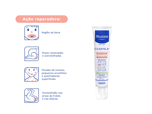 CICASTELA® Creme Reparador Hidratante - Mustela Brasil - 4
