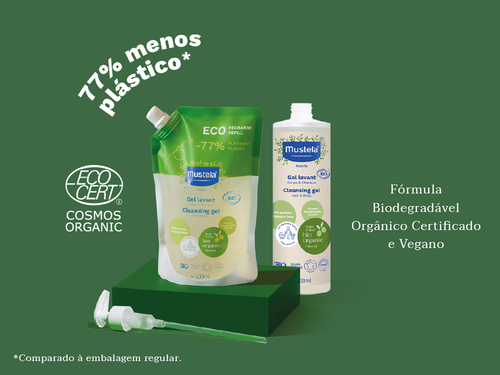 Refil Gel Lavante BIO Orgânico Certificado - Mustela Brasil - 3