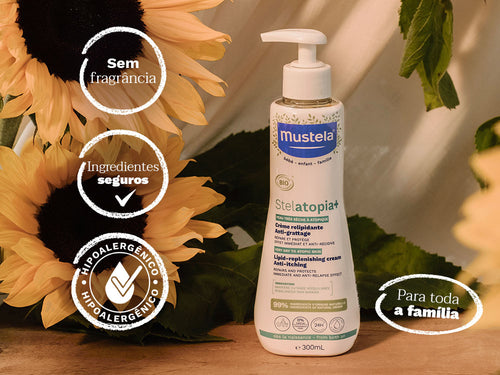 Stelatopia+ Hidratante Relipidante Antiprurido Orgânico Certificado - Mustela Brazil - 4