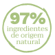 97% INGREDIENTES DE ORIGEM NATURAL