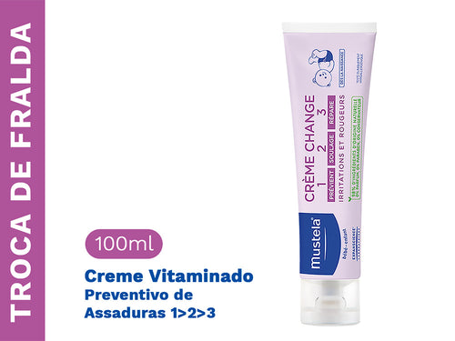 Creme Vitaminado Preventivo de Assaduras 1>2>3 - Mustela Brazil - 2