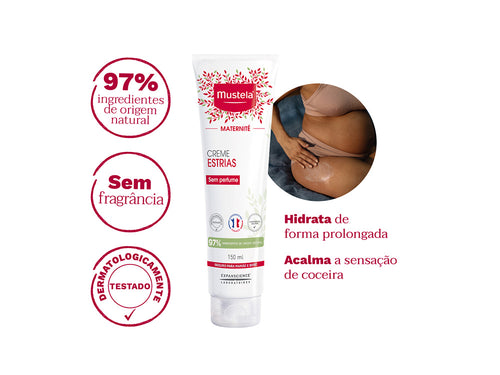 Creme Estrias Sem Perfume Maternité - Mustela Brasil - 4