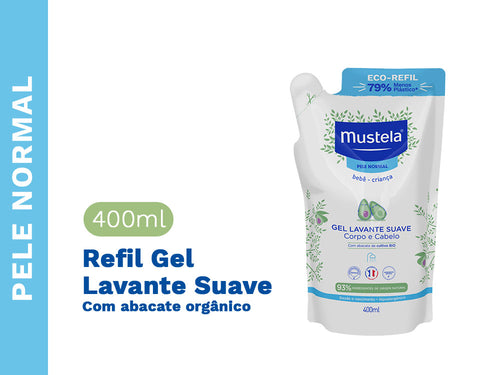 Refil Gel Lavante Suave com Abacate Orgânico - Mustela Brasil - 2