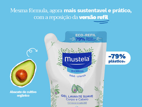 Refil Gel Lavante Suave com Abacate Orgânico - Mustela Brasil - 4