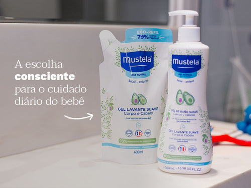 Refil Gel Lavante Suave com Abacate Orgânico - Mustela Brasil - 5