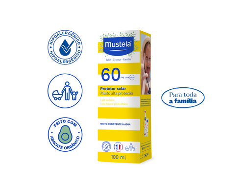 Protetor Solar Alta Proteção FPS 60 100 ml - Mustela Brasil - 4