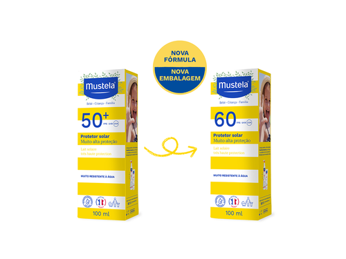 Protetor Solar Alta Proteção FPS 60 100 ml - Mustela Brasil - 1