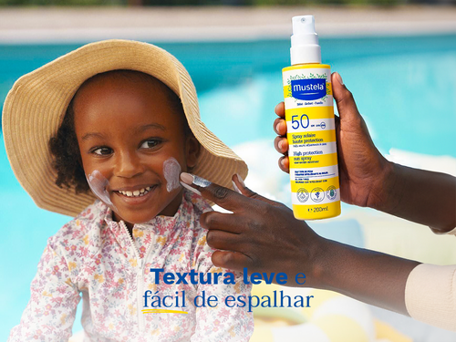 Protetor Solar Alta Proteção Spray FPS 50 200 ml - Mustela Brasil - 3