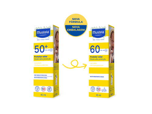 Protetor Solar Alta Proteção FPS 60 40 ml - Mustela Brasil - 1
