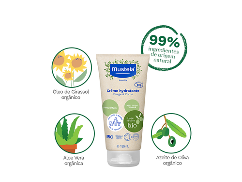 Creme Hidratante BIO Orgânico Certificado - Mustela Brasil - 4