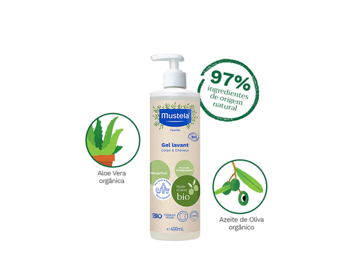 Gel Lavante BIO Orgânico Certificado - Mustela Brasil - 4