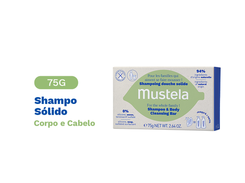 Shampoo Sólido para Corpo e Cabelo - Mustela Brasil - 2
