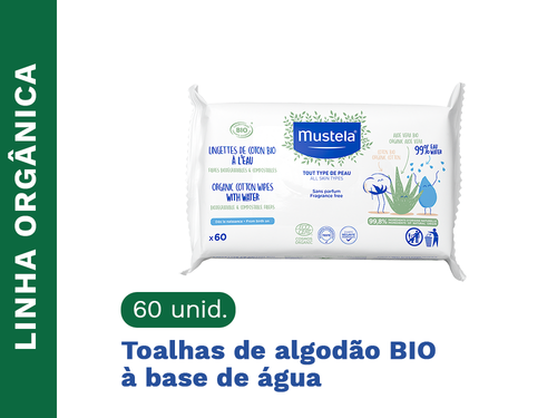 Toalhas de Algodão BIO à base de água - Mustela Brasil - 2