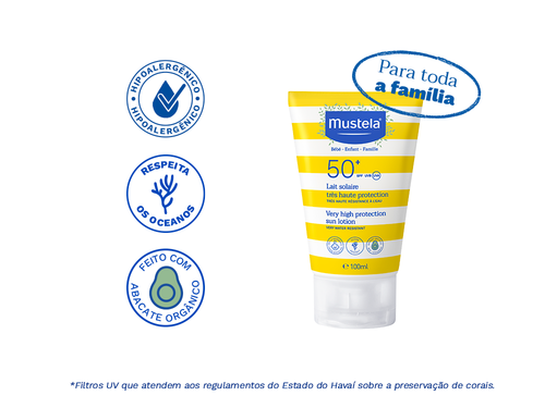 Protetor Solar Alta Proteção FPS 50+ 100 ml - Mustela Brasil - 5