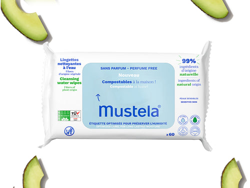 Toalhas Umedecidas Compostáveis sem Perfume - Mustela Brazil - 1