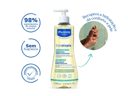 Óleo de Banho Stelatopia - Mustela Brasil - 3