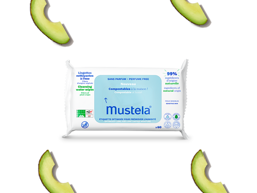 Toalhas Umedecidas Compostáveis sem Perfume - Mustela Brasil - 1
