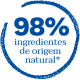 98% INGREDIENTES DE ORIGEM NATURAL